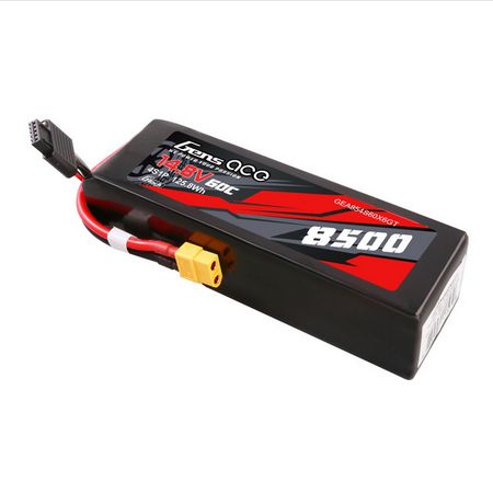 GEA854S60X6GT Gens Ace 14.8V 60C 4S 8500mAh G-tech Lipo Battery Pack with XT60 Plug for Xmaxx 8S Car