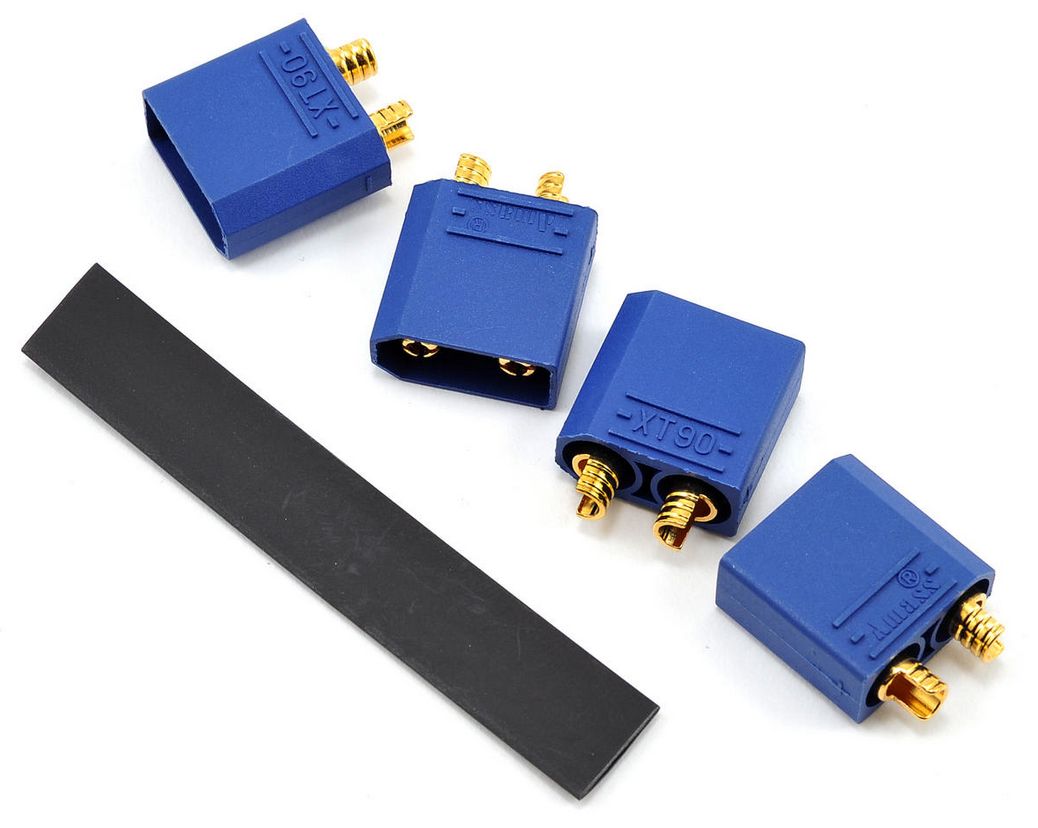 PTK-5038 ProTek RC 4.5mm "TruCurrent" XT90 Polarized Device Connectors (4 Male)