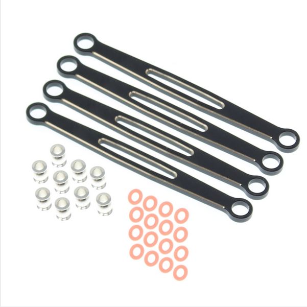 RER30282 Redcat Racing Rear Links (Brass)(Black(4pcs)