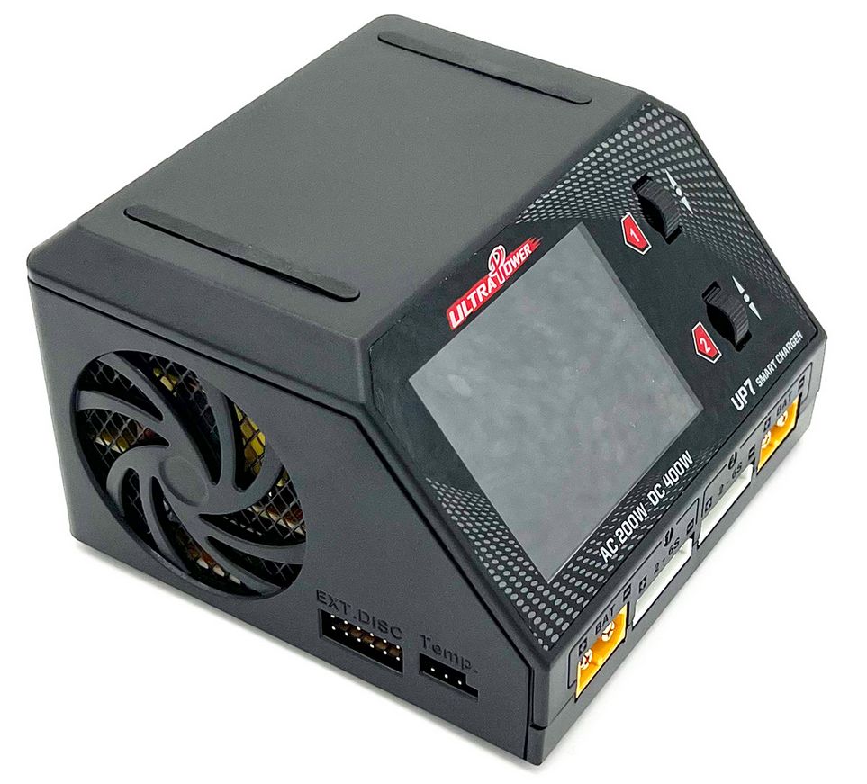 UPTUP7  Ultra Power UP7 AC 200W / DC 400W Dual Port Multi-Chemistry AC/DC Smart Charger
