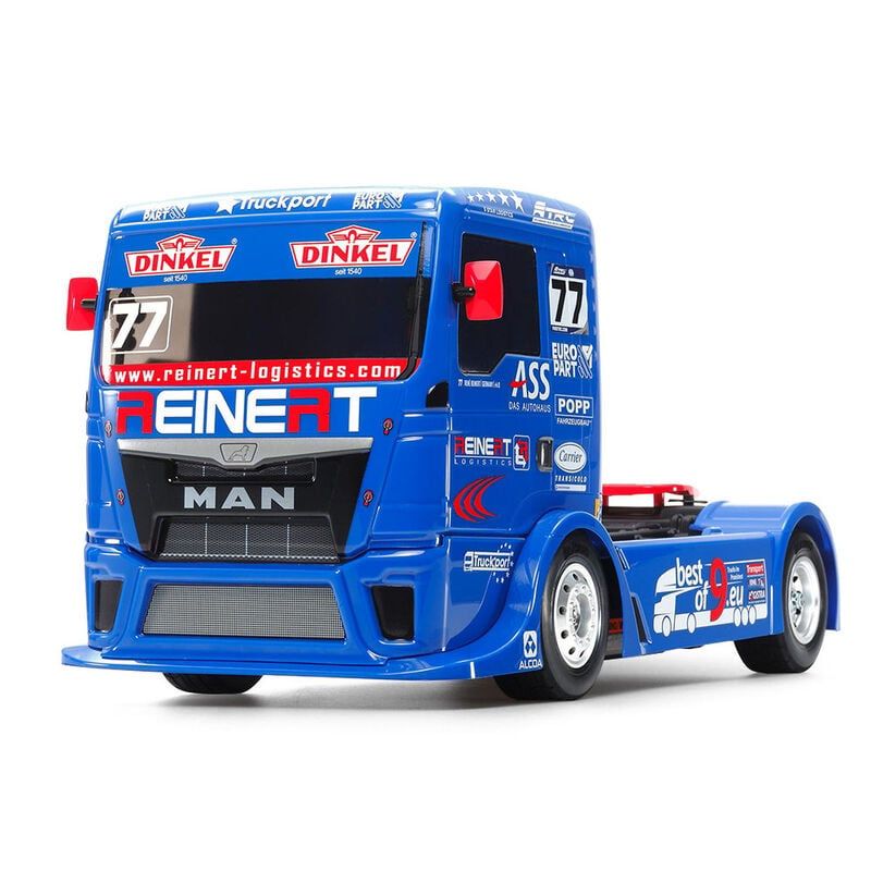 TAM58642-A Tamiya 1/10 RC Team Reinert Racing MAN TGS Kit, w/ TT-01 Type E Chasiss - Includes HobbyWing THW 1060 ESC