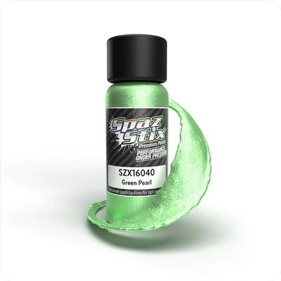 SZX16040 Spaz Stix Green Pearl Airbrush Ready Paint, 2oz Bottle