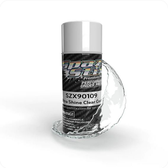 SZX90109 Spaz Stix Ultra Shine Clear Coat, 3.5oz Aerosol Can SZX90109 Spaz Stix Ultra Shine Clear Coat, 3.5oz Aerosol Can