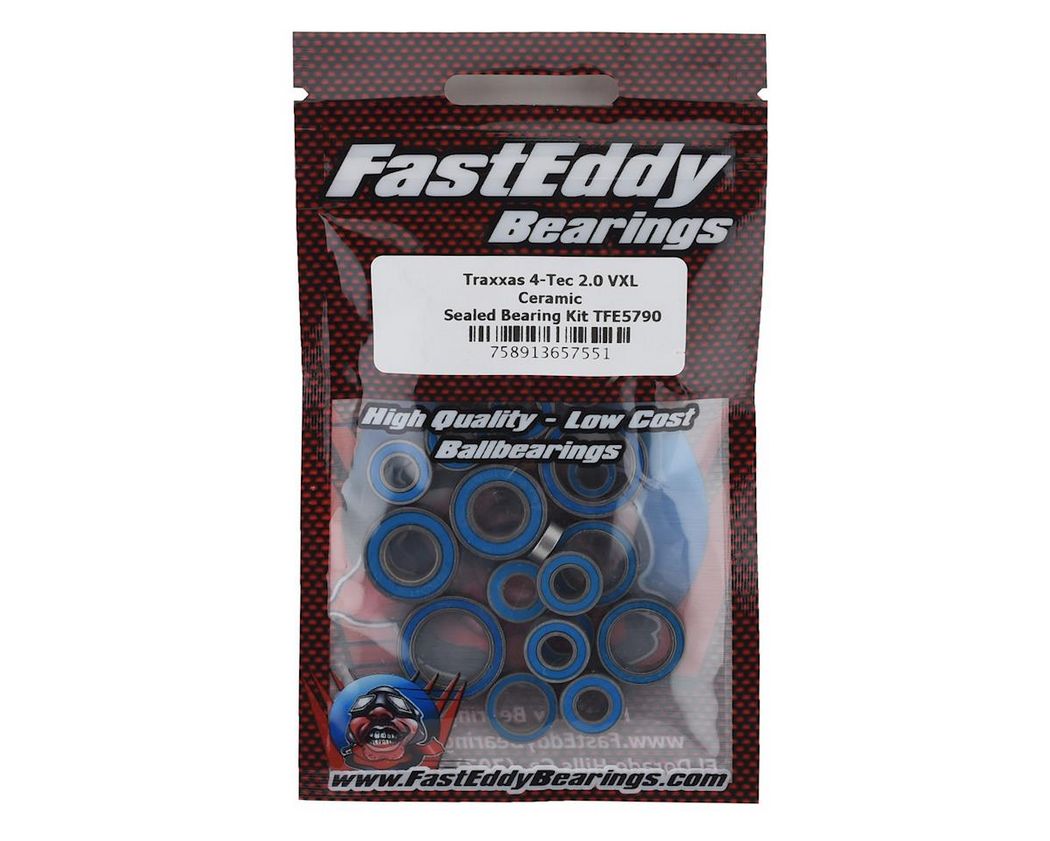 TFE5790 FastEddy Traxxas 4-Tec 2.0 VXL Ceramic Rubber Sealed Bearing Kit