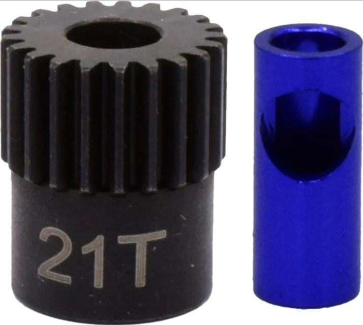 HRANSG821 Hot Racing 21t Steel 48p Pinion Gear 5mm or 1/8