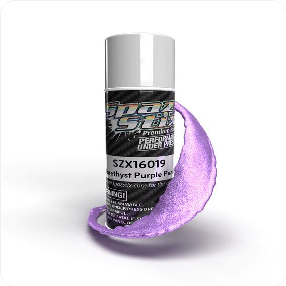 SZX16019 Spaz Stix Amethyst Purple Pearl Aerosol Paint, 3.5oz Can