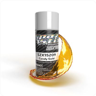 SZX15209 Spaz Stix Candy Gold Aerosol Paint, 3.5oz Can