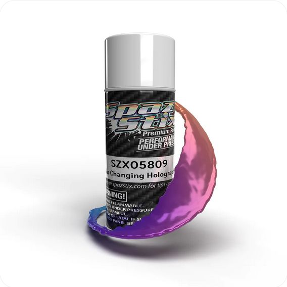 SZX05809 Spaz Stix Color Change Aerosol Paint, Holographic, 3.5oz Can
