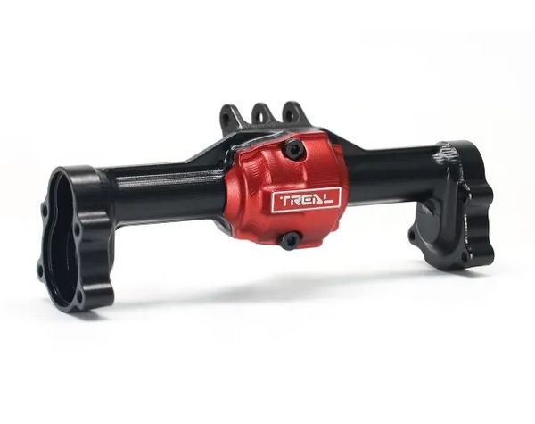 X0048D6ENN TREAL Aluminum 7075 Rear Axle Housing w Rear Hubs One Piece CNC Machined Upgrades for 1/18 Redcat Ascent 18 Crawler Black