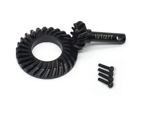D-07-D1 Treal Overdrive Gears Set Diff Ring & Pinion Gears 12T/27T for Redcat GEN9, GEN8, and Ascent Crawler-Overdrive 28%