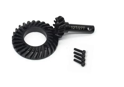 D-07-D1 Treal Overdrive Gears Set Diff Ring & Pinion Gears 12T/27T for Redcat GEN9, GEN8, and Ascent Crawler-Overdrive 28%