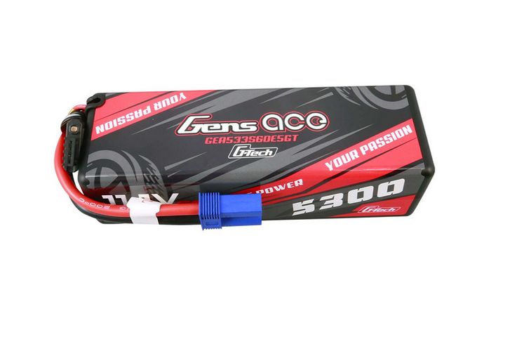 GEA533S60E5GT Gens Ace G-Tech Smart 3S LiPo Battery 60C (11.1V/5300mAh) w/EC5