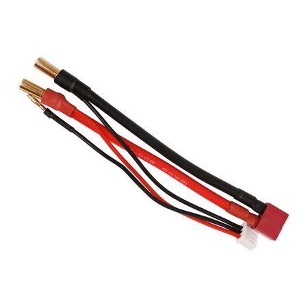 GEA5M2D Gens Ace 2S charge cable: 5.0mm bullet to Deans (T)