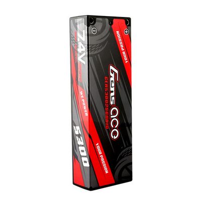 GEA53002S60D21 Gens Ace 5300mAh 2S 60C 7.4V HardCase Lipo Battery Pack