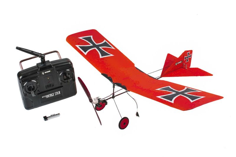 RGRA1112 Rage RC  Vintage Stick Micro RTF (Red)