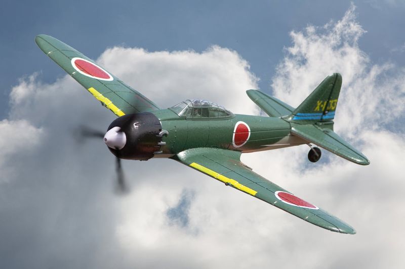 RGRA1306 Rage RC  Mitsubishi A6M Zero Micro RTF Airplane with PASS (Pilot Assist Stability Software) System