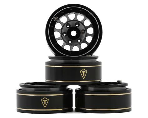 TREAL 1.0 Beadlock Wheels 12 Spokes Classic Rims (4P) for SCX24 AX24 FCX24 TRX4M 1/24 1/18 Crawler Car-Type I Gray TREAL 1.0 Beadlock Wheels 12 Spokes Classic Rims (4P) for SCX24 AX24 FCX24 TRX4M 1/24 1/18 Crawler Car-Type I Gray