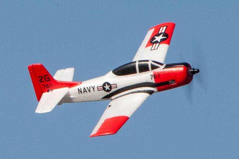 RGRA1302 Rage RC T-28 Trojan Micro RTF Airplane with PASS (Pilot Assist Stability Software) System
