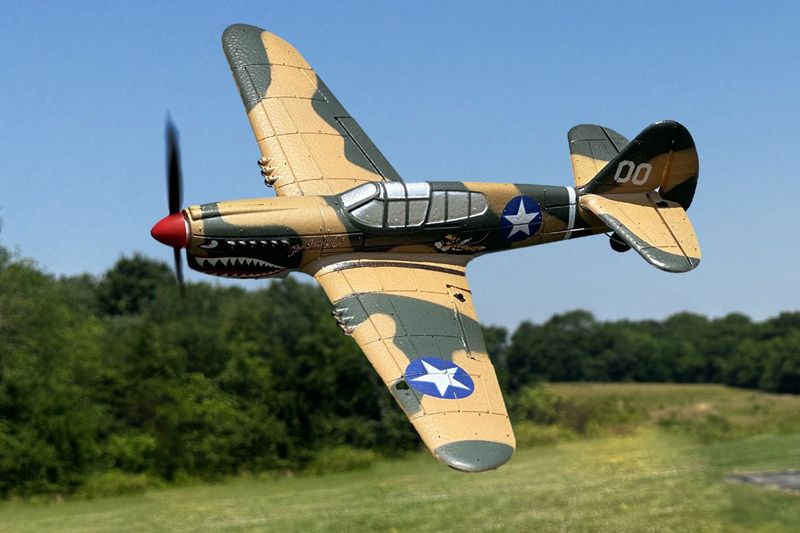 RGRA1305 Rage RC  Curtiss P-40 Warhawk Micro RTF Airplane with PASS (Pilot Assist Stability Software) System
