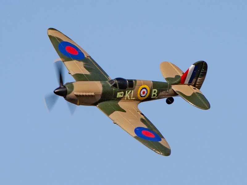 RGRA1303 Rage RC Supermarine Spitfire Micro RTF Airplane with PASS (Pilot Assist Stability Software) System