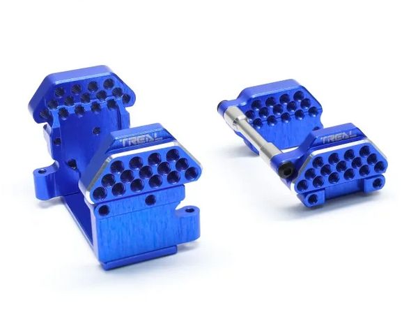 TREAL TRX-4M K10 F150 High Trail Shocks Mount Shock Towers Aluminum 7075 Upgrades for TRX4M 1/18 RC Crawler Blue