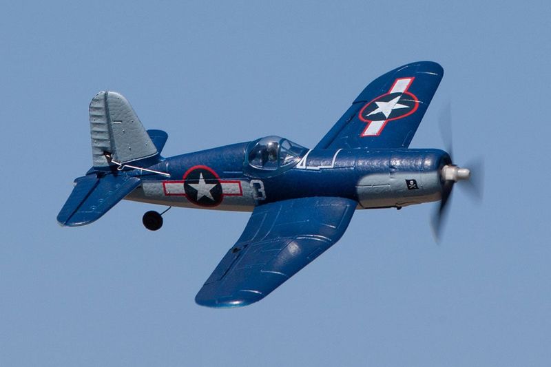 RGRA1301V2 Rage RC  F4U Corsair Jolly Rogers Micro RTF Airplane with PASS (Pilot Assist Stability Software) System