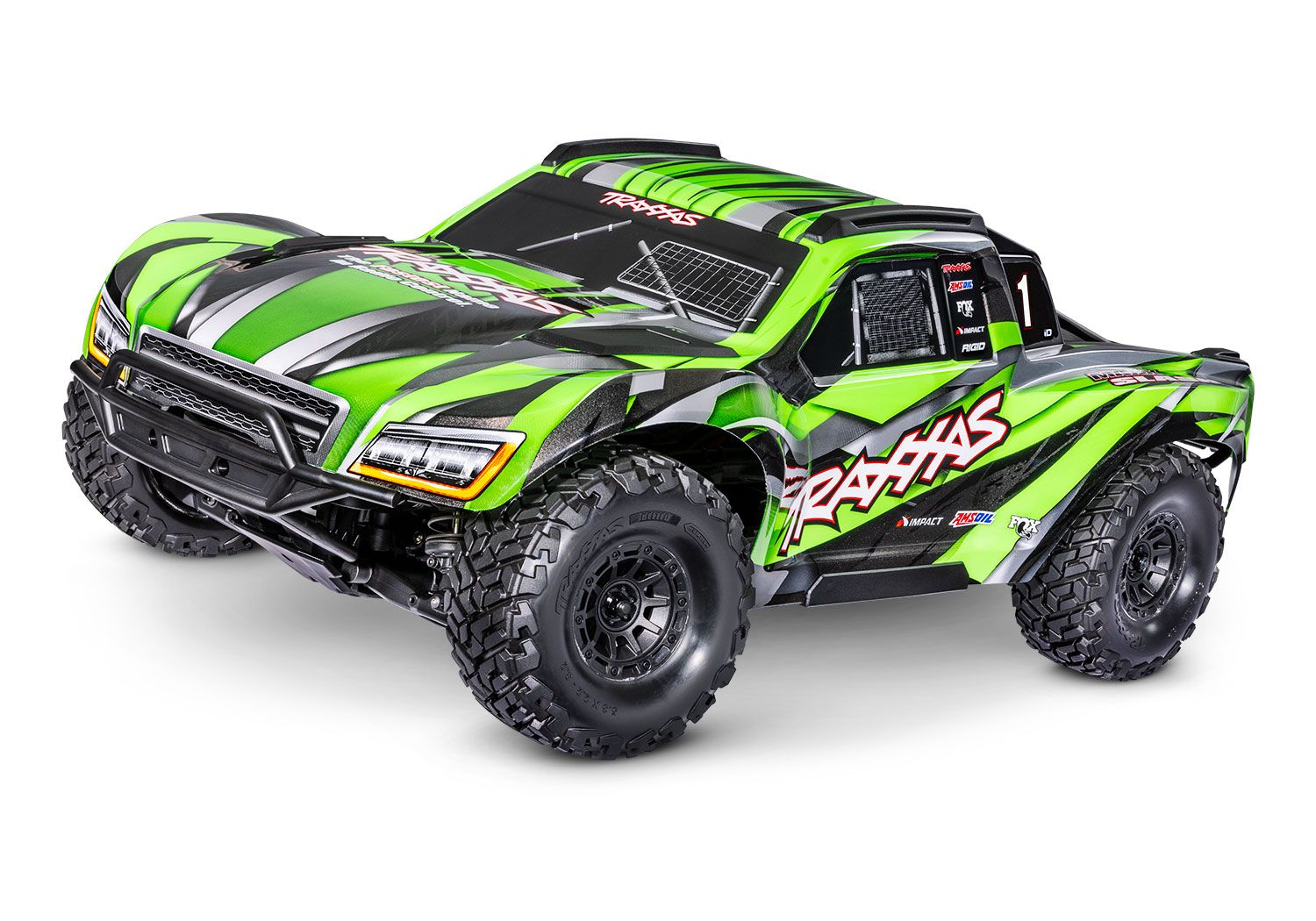 TRA102076-4 Traxxas Maxx Slash 6S 4WD Short Course Truck, Color: Green