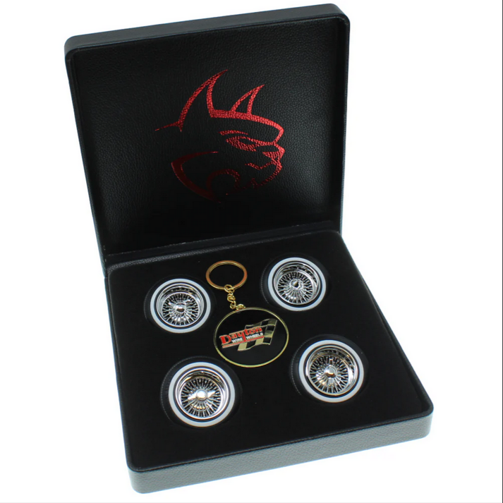 RER17088 Redcat Racing Dayton Wire Wheel Set(Chrome)(4pcs)