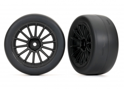 TRA9374 Traxxas 2.0" Black Front Wheels & Response Tires (2)