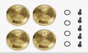 DTSCX24-29 Hobby Details Axial SCX24 4mm Brass Wheel Counterweight with Widen Axles 4pcs/set DTSCX24-29 Hobby Details Axial SCX24 4mm Brass Wheel Counterweight with Widen Axles 4pcs/set