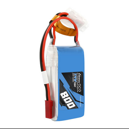 GEA8002S45JS Gens ace 800mAh 2S 7.4V 45C Lipo Battery Pack with JST-SYP Plug