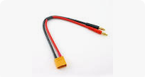 DTC27034 Hobby Details XT90 Charging Lead, 30cm, 12AWG, to 4mm Bullet