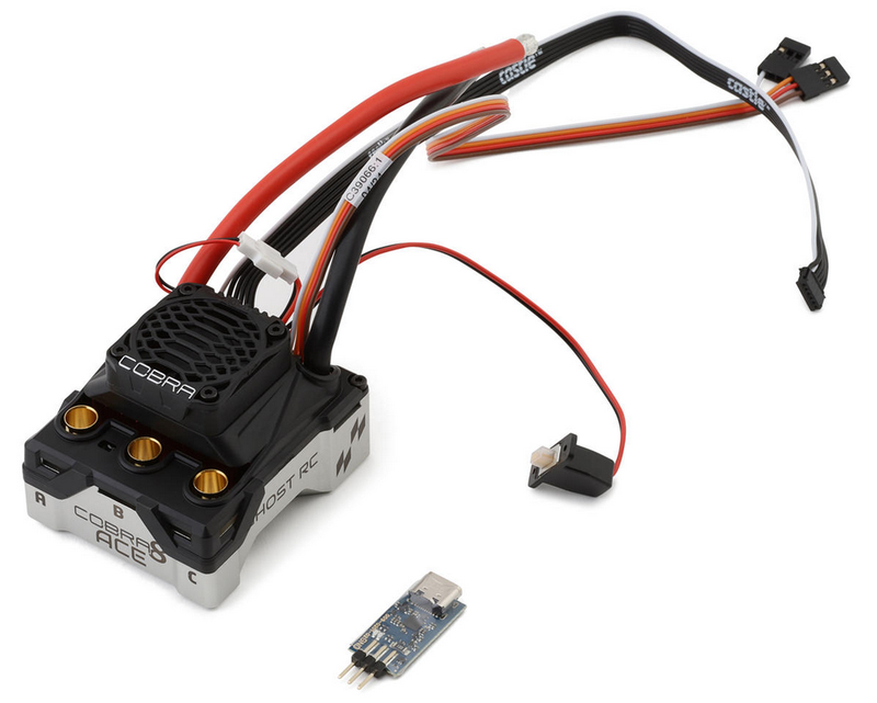 GOS-020-0270-00 Ghost RC Cobra 8 ACE 1/10 No Prep Drag Brushless Sensored ESC (2-4S)