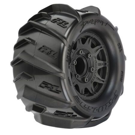 PRO1019310 Pro-Line 1/10 Dumont Front/Rear 2.8" MT Tires Mounted 12mm Blk Raid (2)