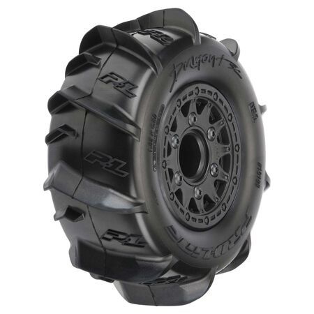 PRO10185-10 Pro-Line Racing Dumont Paddle SC 2.2"/3.0" MTD Raid Blk F/R