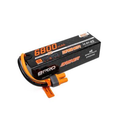 SPMXB4S68 Spektrum 14.8V 6800mAh 4S 120C Smart G2 Pro Basher LiPo: IC5 SPMXB4S68 Spektrum 14.8V 6800mAh 4S 120C Smart G2 Pro Basher LiPo: IC5