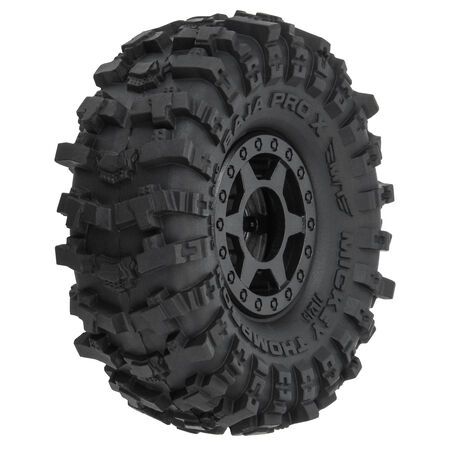 PRO1021510 Pro-Line Racing 1/24 MT Baja Pro X F/R 1.0 Tires MTD 7mm Blk (4)