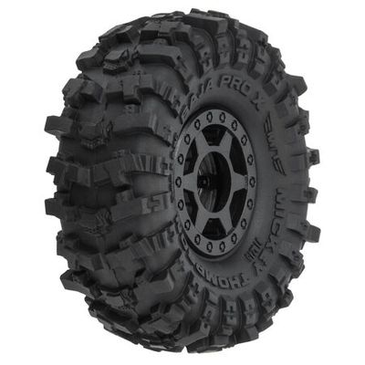 PRO1021510 Pro-Line 1/24 MT Baja Pro X F/R 1.0 Tires MTD 7mm Blk (4)