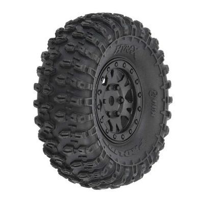 PRO1019410 Pro-Line 1/24 Hyrax F/R 1.0 Trs Mountd 7mm Blk Impulse (4)