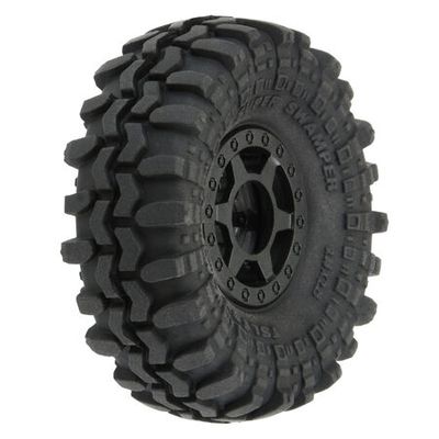 PRO1021410 Pro-Line 1/24 Super Swamper F/R 1.0 Tires MTD 7mm Blk (4)