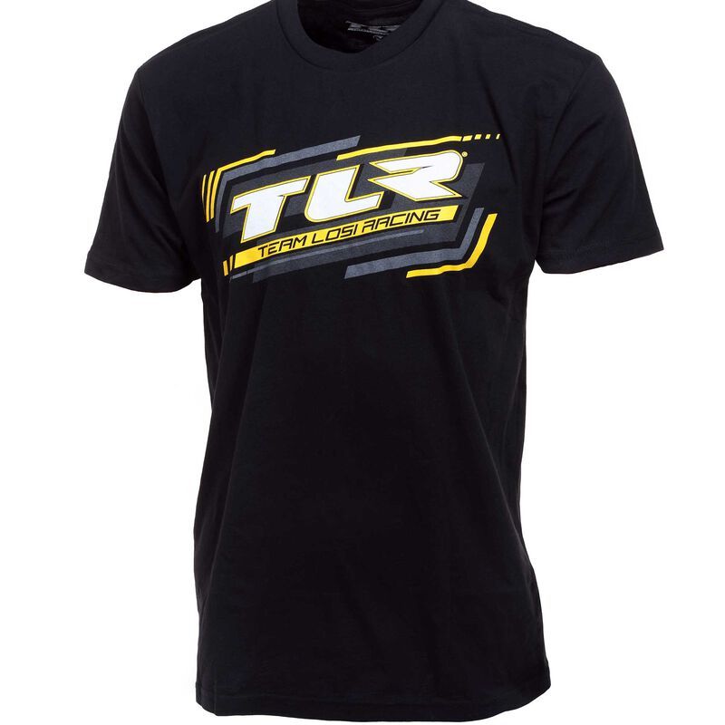 TLR0515XL Team Losi Racing Black TLR Block T-Shirt, XL