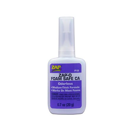 PAAPT25 ZAP ZAP-O Foam Safe CA Glue, .7 oz
