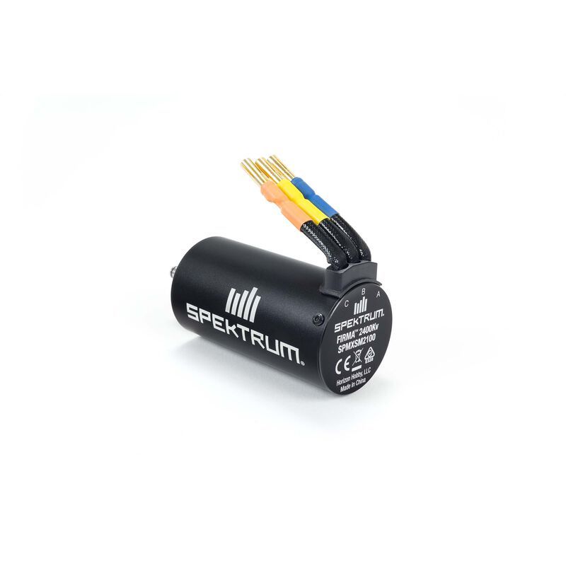 SPMXSM2100 Spektrum Firma 3668 2400Kv 4-Pole Brushless Motor: 5mm