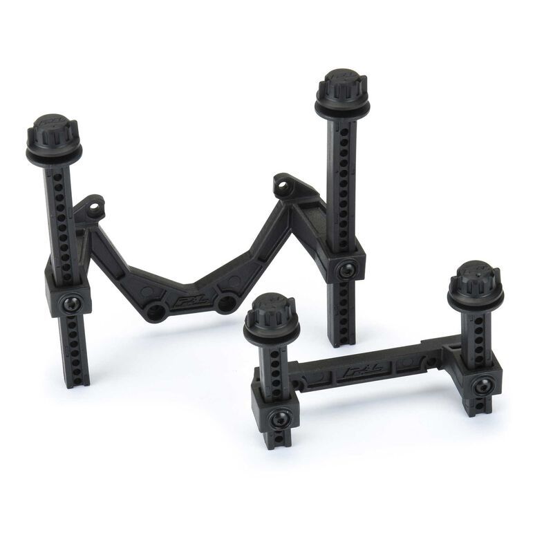 PRO636200 Pro-Line  1/10 Extended Front/Rear Body Mounts: Rustler 4x4
