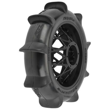 PRO1023810 Pro-Line 1/4 Roost MX Sand/Snow Paddle Rear Tire MTD Black (1)