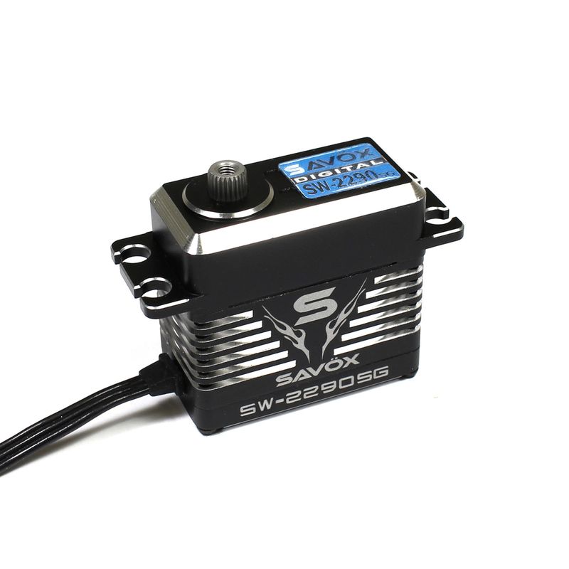 SAVSW2290SG-BE Savox  Waterproof Premium, High Voltage, Brushless, Digital Servo 0.11sec / 972.1oz @ 8.4v - Black Edition