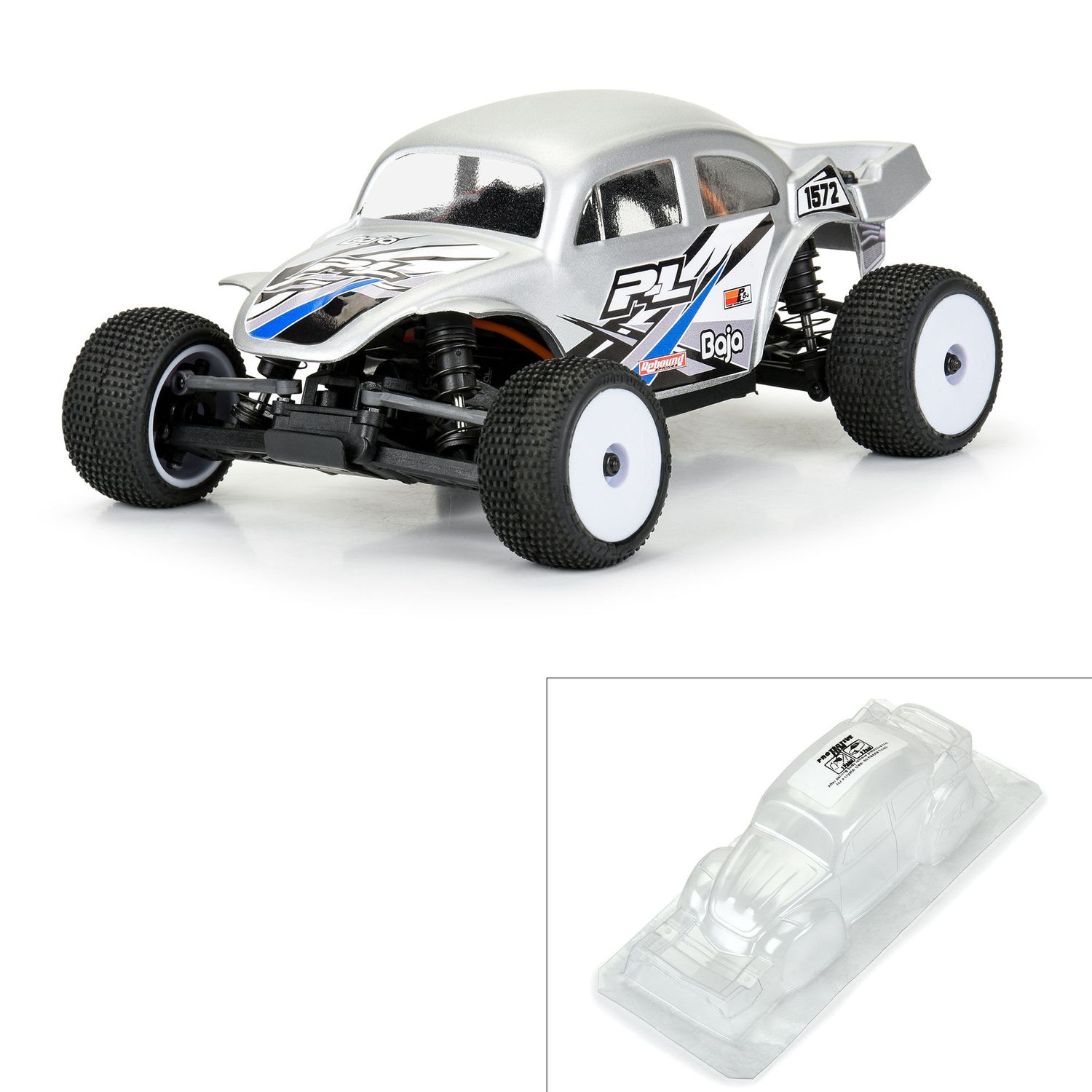PRO370300 Pro-Line Racing VW Baja Bug Clear Body for Losi Micro-T