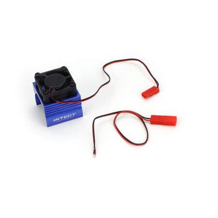 INTC23141BL Integy Super BL Motor Heatsink with Fan, Blue: Traxxas 1/16 E-Revo, Slash 4X4