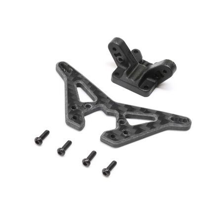 TLR314000 Losi Carbon Rear Shock Tower: Mini-B, BL