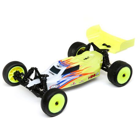 LOS01016 Losi 1/16 Mini-B 2WD Buggy Brushed RTR, Color: Yellow